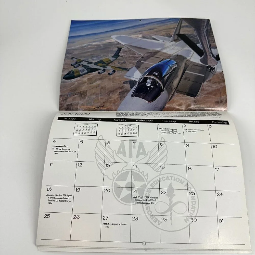 * Vintage Calendar 1999 Aerospace Education Foundation Calendar